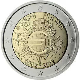 Finland 2 euro (2012) - 10th anniversary of the introduction of euro coins and banknotes